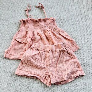 H&M peach gauze summer outfit set